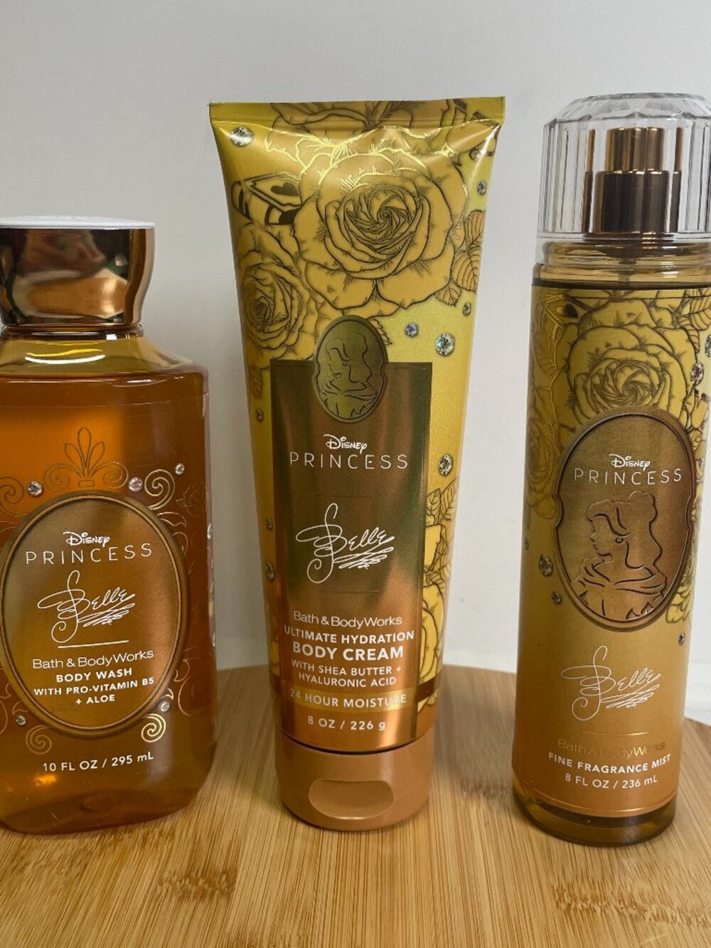 Bath & Body Works Disney Princess Belle Body Wash Body Cream Fine Fragrance Mist